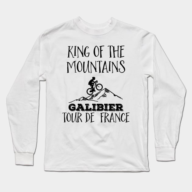 Galibier King of the mountains Tour de France Cycling Fans Long Sleeve T-Shirt by Naumovski